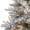 Nearly Natural 7-ft Flocked West Virginia Spruce Artificial Christmas Tree with 400 Clear Lights and 1468 Bendable Branches - 3 of 4