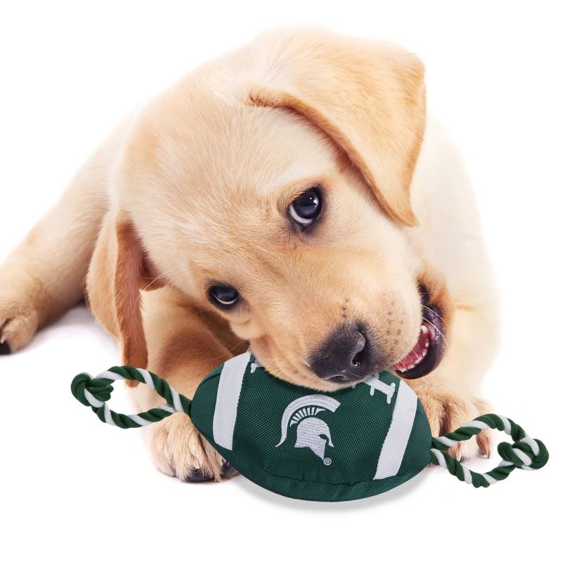 NCAA Michigan State Spartans Nylon Football Dog Toy, 4 of 5