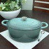 Crock Pot Artisan 7 Quart Enameled Cast Iron Dutch Oven Oval in Slate Grey - 3 of 4