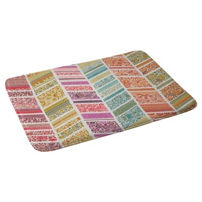 Geometric Bath Mat Blue - Deny Designs