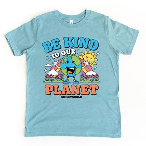 The Juniper Shop SmileyWorld Be Kind To Our Planet Rainbow Youth Short Sleeve Tee - 1 of 4