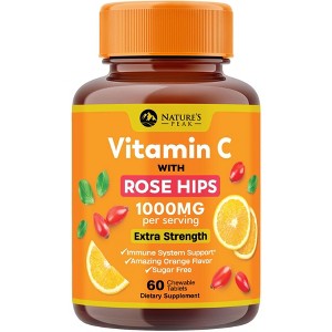 Extra Strength Vitamin C 1000 mg - Chewable Vita C for Powerful Immune Support - 60 Tablets - 1 of 4