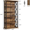Tribesigns 6-Tier Bookshelf, 71" Tall Bookcase with Metal Frame, Freestanding Open Storage Shelves for Home Office, Living Room, Bedroom - 3 of 4