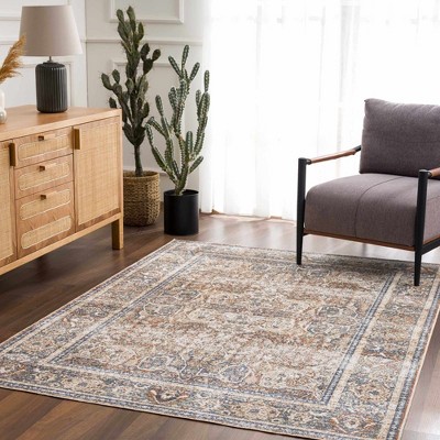 Hauteloom Arias Blue Flat Pile Washable Rug