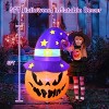 5FT Halloween Decorations Outdoor Halloween Inflatables Pumpkin with Build-in LED Lights Blow Up Pumpkin for Halloween Indoor Outdoor Yard Garden - 4 of 4