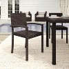 Martha Stewart Bedford Indoor-Outdoor Stackable Patio Dining Armchair in Rattan Wicker - 2 of 4