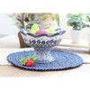 Blue Rose Polish Pottery P184 Manufaktura Pedestal Fruit Bowl - 2 of 2