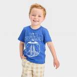 Toddler Boys' Merch Traffic Printed Short Sleeve T-Shirt - Blue