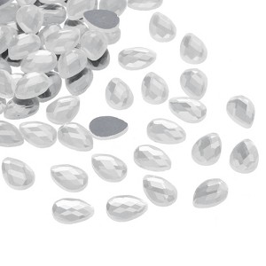 Unique Bargains Glass Horse Eye DIY Jewelry Craft Teardrop Gems 50 Pcs - 1 of 4