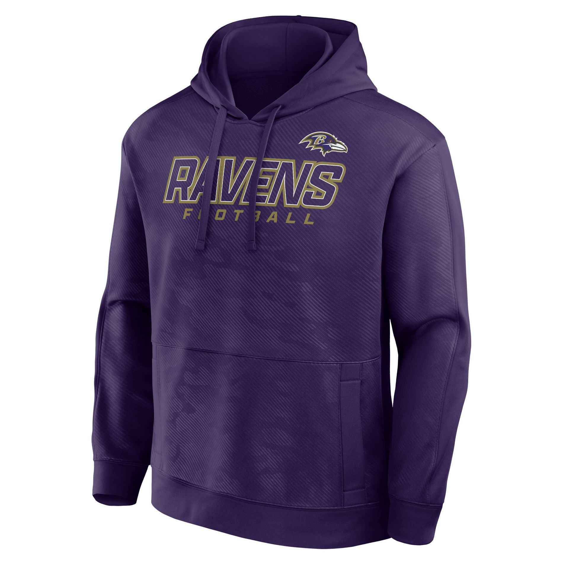 NFL Baltimore Ravens Men's Long Sleeve Performance Hooded Sweatshirt