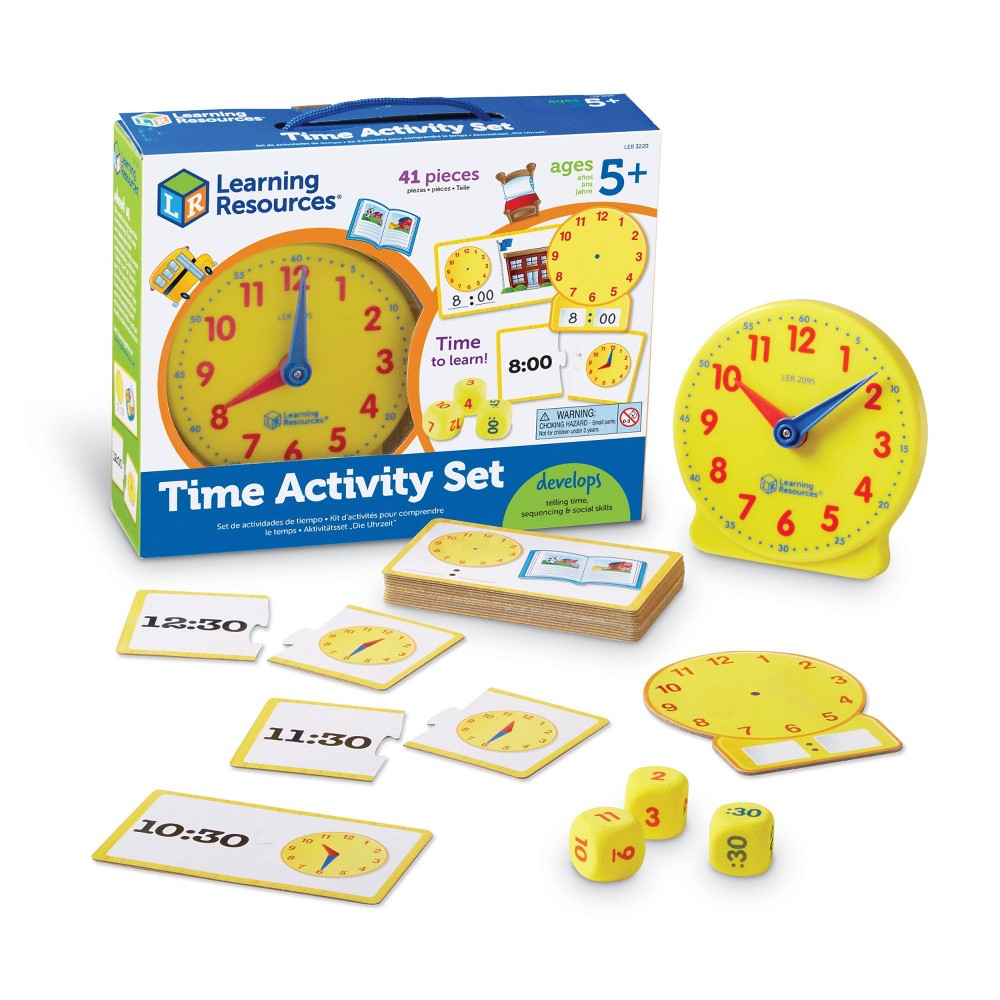 UPC 765023832204 product image for Learning Resources Kids' Time Activity Set 41pc | upcitemdb.com
