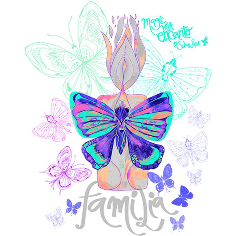 Girl's Encanto Familia Butterfly By Sebas Pakui T-Shirt, 2 of 5