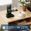 COZONY 1/2PCS Modern Nightstand with USB Charging Station, Fluted Wood Bedside Table with 2 Drawers & Shelf for Bedroom Living Room - 4 of 4