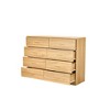 QingMoon Large 8 Drawer Dresser, Wood Storage Dresser with Gold Handles and Sturdy Frame for Living Room, Bedroom - 4 of 4