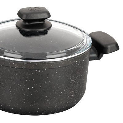 Black Speckled Aluminum Non-Stick Casserole Dish with Lid