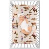 Sweet Jojo Designs Girl Baby Fitted Mini Crib Sheet Western Cowgirl Pink Brown Beige Blue - 3 of 4