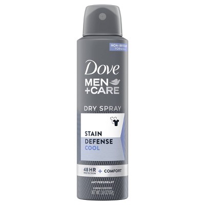 Dove Men+Care Stain Defense Cool 48-Hour Antiperspirant & Deodorant Dry Spray - 3.8oz