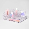 Bathroom Plastic 9 Slot Mixed Cosmetic Organizer Clear - Brightroom™