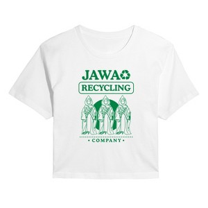 Women's - Star Wars - Jawa Recycling Cropped Graphic T-Shirt - 1 of 4