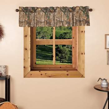 Realtree Xtra Farmhouse Valance - Enhance Your Kitchen Camo Curtains, Windows, Bedroom or Living Room Decor with Rustic Hunting Camouflage Valance