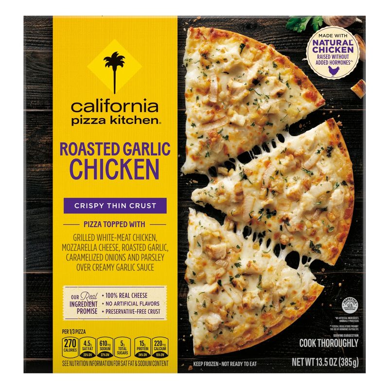 California Pizza Kitchen Garlic Chicken Frozen Thin Crust Pizza - 13.5oz, 1 of 11