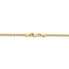 Black Bow Jewelry 2.2mm 14k Yellow Gold Parisian Wheat Chain Necklace - 4 of 4