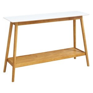 Breighton Home Oslo Console Table White: Sleek Sofa Table, Narrow Design for Entryways - 1 of 3