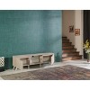 Vynxaria Mid Century Modern TV Stand, 66" Unit with 2 Door Cabinets and 1 Glass Shelf, Beige Finish - 2 of 4