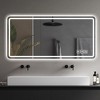 Whisen Touchable LED Bathroom Vanity Wall Mirror with Adjustable Dimmable Lights and One-Touch Defogging - 3 of 4