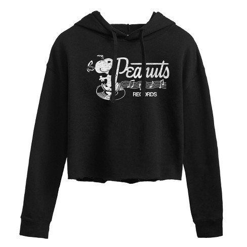 Women's - Peanuts -  Cropped Graphic Hoodie - image 1 of 3