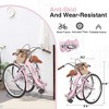 NAYSAYE 26 Inch Single Speed Folding Lady Bike Durable Steel Frame for Easy Storage and Commuting, Pink, 66.93"*25.2"*40.95" - 3 of 4