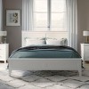 Streamdale Modern White Solid Wood Full Platform Bed - 2 of 4