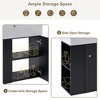 LOVMOR 21.6 inch Modern Floating Bathroom Vanity with Ceramic Basin - Perfect for Small Bathrooms, Left side storage - 2 of 2