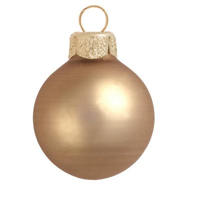 Northlight 4ct Cognac Brown Matte Finish Christmas Ball Ornaments 4.75" (120mm)