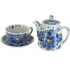 Blue Rose Polish Pottery 380 Vena Tea for One - 2 of 2