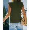 Womens Cap Sleeve Pullover Sweater Knit Tank Tops Crew Neck Sweater - 2 of 4