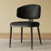 Modern Upholstered Dining Chairs Set of 2, Armless Dining Chairs with Cushioned Seat and Backrest for Kitchen or Dining Room-The Pop Home - 2 of 4