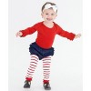 RuffleButts Baby Girls 3-Pack Footless Ruffle Tights - 3 of 4