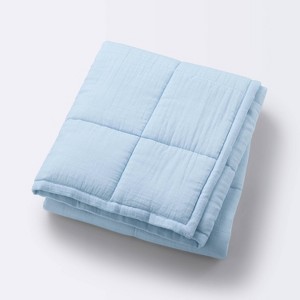 Muslin Quilt Baby and Toddler Blanket - Blue - Cloud Island™ - 1 of 4