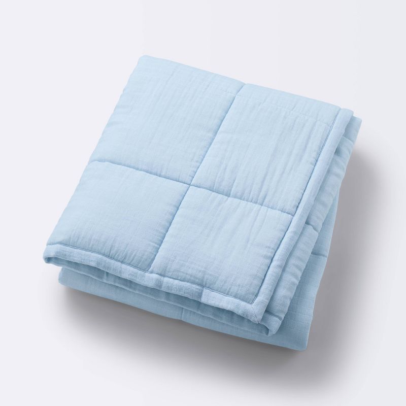Muslin Quilt Baby and Toddler Blanket - Blue - Cloud Island&#8482;, 1 of 6