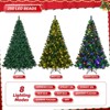 SUGIFT 6ft Pre-Lit Artificial Christmas Tree 250 LED Lights, Green - 3 of 4