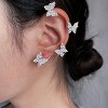 Butterfly Ear Cuffs for Women - No Piercing Clip On Ear Wraps with Rhinestones, Hypoallergenic Ear Jewelry - 4 of 4
