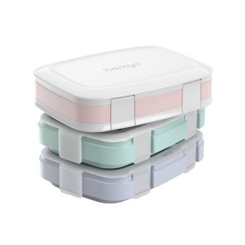 Bentgo Fresh 3pk Reusable 3 Compartment Containers for Prepping, Microwave  & Dishwasher Safe