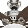 Hunter 42" Builder Lighted Ceiling Fan, Brushed Nickel Finish, 5 Blades, Brazilian Cherry Blades - 4 of 4