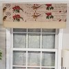 RLF Home Song Bird Banded 100% Cotton with Fully Lined 3" Rod Pocket Valnance for Windows 50" x 15" Beige - 2 of 4