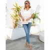 Coolmee Womens V Neck Summer Pullover Sweater Vests Cap Sleeve Tops Casual Loose Fit Lightweight Knit Vest Tops - 2 of 4