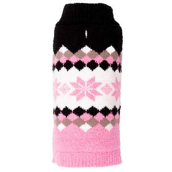 The Worthy Dog Colorblock Snowflake Pullover Sweater