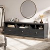 70in TV Stand for TVs up to 80", Modern Entertainment Center with Storage Drawer, Shelves, TV Console Media Cabinet for Living Room, Bedroom, Black - 3 of 4