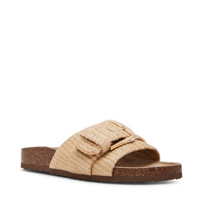 Madden Girl Becca Buckled Footbed Slide Sandals