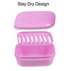 Unique Bargains Plastic Soap Dish Keep Soap Dry Soap Cleaning Storage Drill  Free Soap Holder For Home Bathroom Kitchen 1 Pc : Target